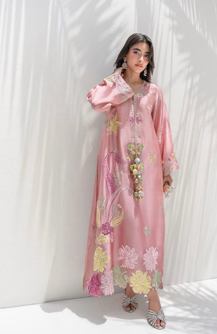 ETHNIC*_SILK EMBROIDERED 2PC unstitched